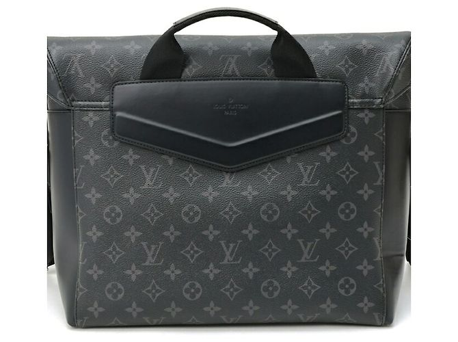 Borsa Louis Vuitton Voyage MM Nero Monogramma - vista 3