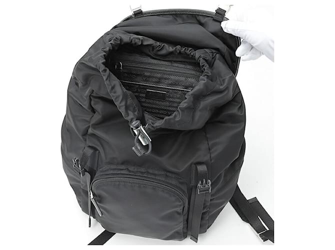 Prada Nylon Rucksack Schwarz - Ansicht 6