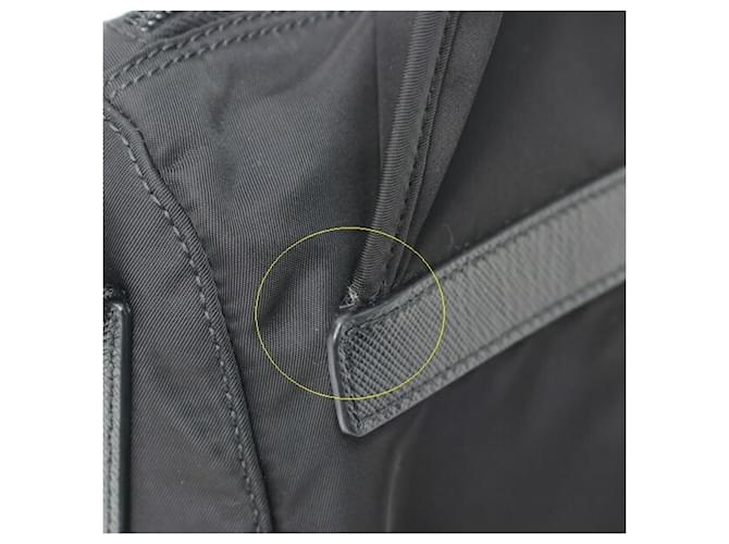 Saffiano Borsa a tracolla Prada in nylon nero - vista 5