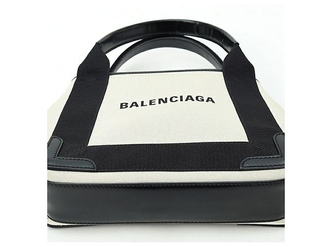 Everyday Borsa Balenciaga Cabas XS Navy Nero Beige - vista 4