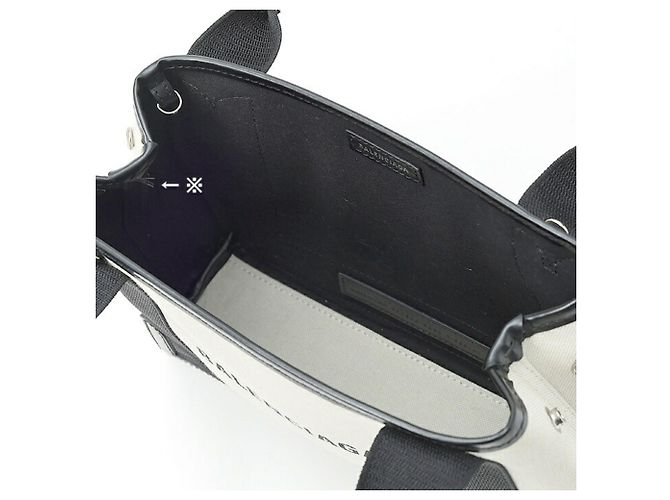 Everyday Borsa Balenciaga Cabas XS Navy Nero Beige - vista 6