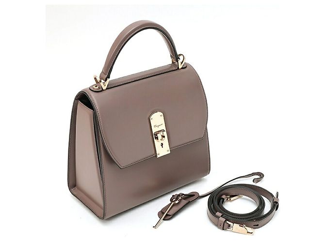Borsa a tracolla Boxys Salvatore Ferragamo Grigio - vista 8