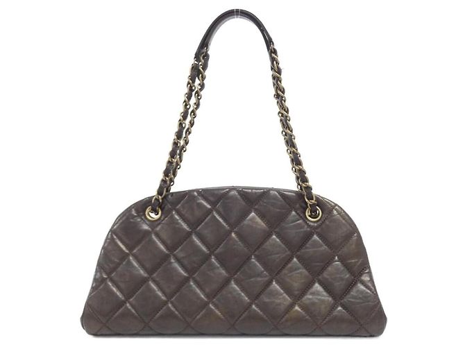 Borsa a tracolla Chanel Mademoiselle Line Marrone - vista 2