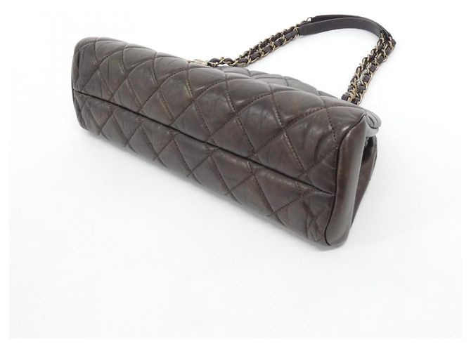Borsa a tracolla Chanel Mademoiselle Line Marrone - vista 3