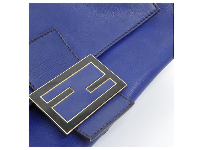 Borsa a tracolla Fendi Big Mamma 8BR638 D16 Blu - vista 4