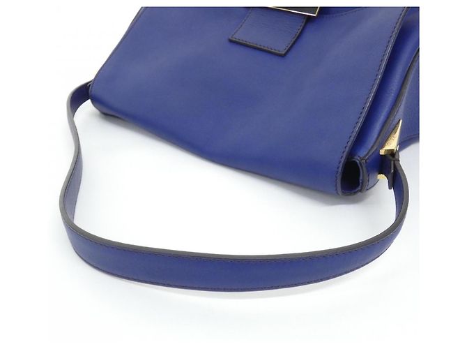 Borsa a tracolla Fendi Big Mamma 8BR638 D16 Blu - vista 7