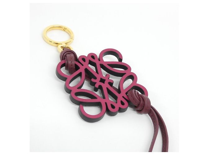 Pingente de bolsa Loewe C621232XDB Vermelho Bordeaux - vista 2