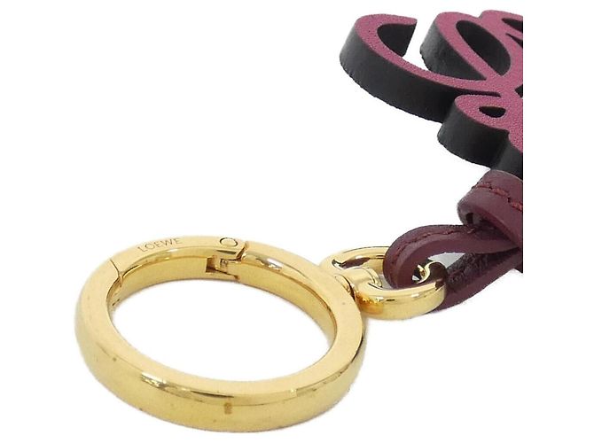 Pingente de bolsa Loewe C621232XDB Vermelho Bordeaux - vista 5