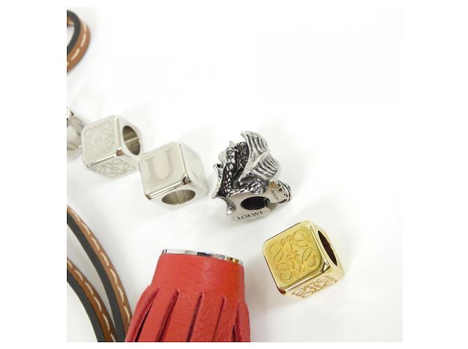 Charm per borsa Loewe TIRA PIEL ANAGRAM Argento D'oro - vista 3