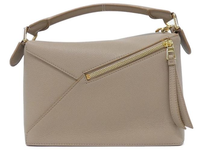 Borsa a mano Loewe Puzzle Edge Small Beige Sabbia - vista 2