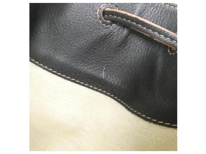 Loewe Hammock Drawstring Small Schultertasche Schwarz Beige - Ansicht 10