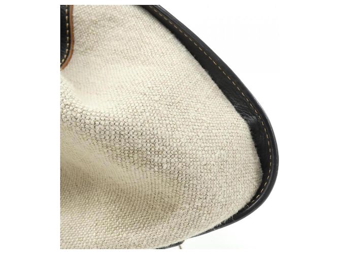 Loewe Hammock Drawstring Small Schultertasche Schwarz Beige - Ansicht 4
