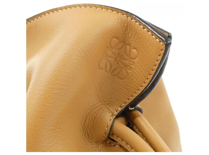 Borsa a mano Loewe Flamenco Clutch Medium Beige - vista 4