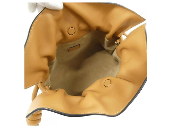 Borsa a mano Loewe Flamenco Clutch Medium Beige - vista 7