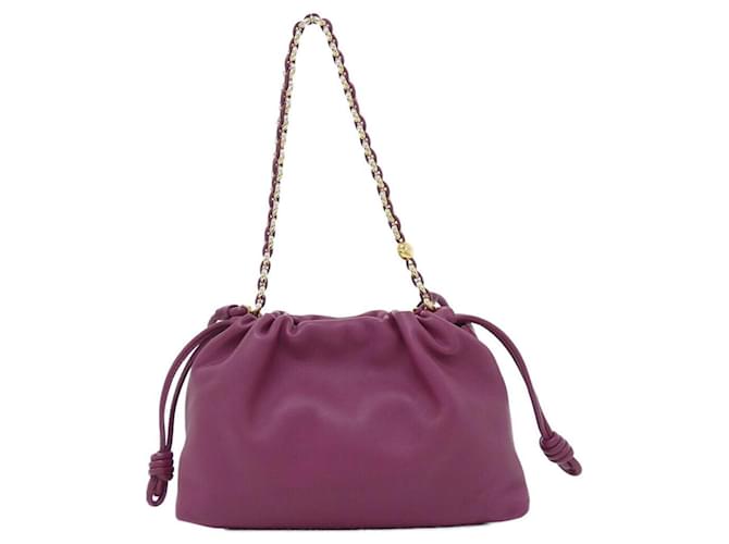 Borsa Loewe Flamenco Medium Porpora - vista 2