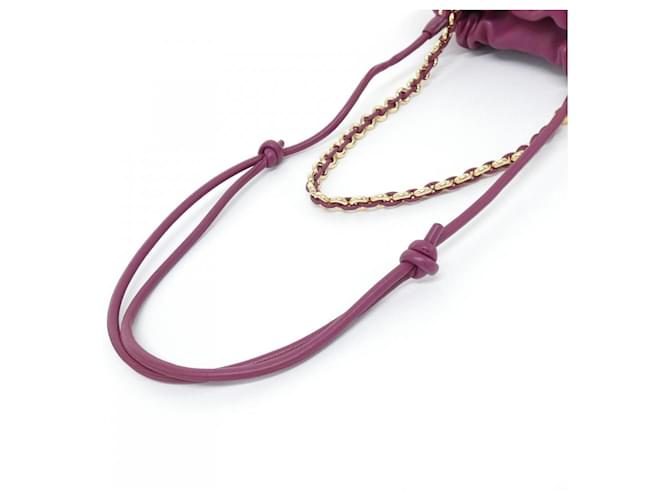 Borsa Loewe Flamenco Medium Porpora - vista 6