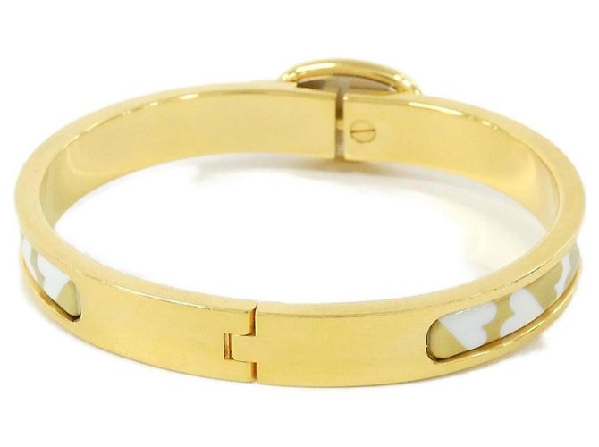 Hermès Hermes CARTES A JOUER Mini Click Chaine d'Ancre PM Bracelet Bianco D'oro Giallo - vista 2