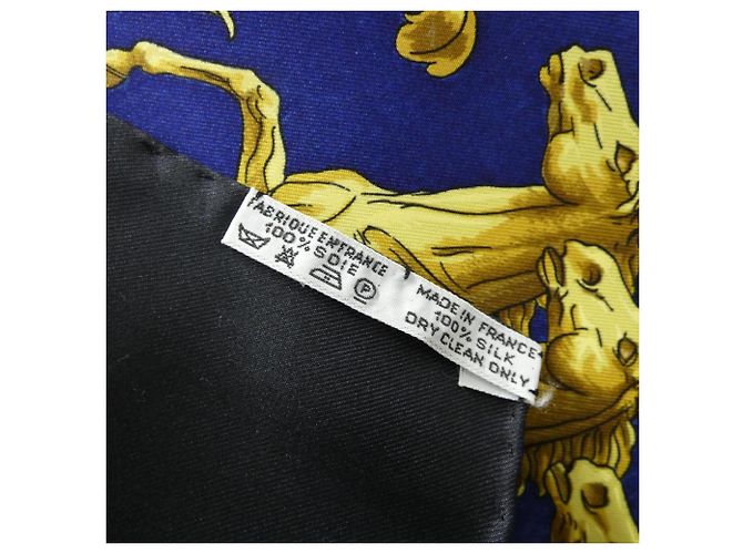 Hermès Bufanda Cuadrada Hermes COSMOS Negro Azul Dorado - vista 3