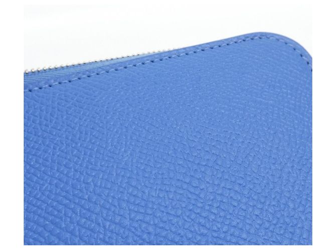 Hermès Cartera de seda Hermes COLLIER DE CHIEN Azul - vista 3