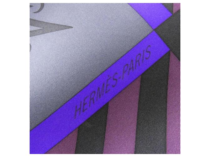 Hermès Foulard Hermes GEOMETRIE CRETOISE Rosso Bordò Porpora - vista 2