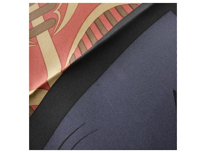 Hermès Foulard Hermes GEOMETRIE CRETOISE Rosso Bordò Porpora - vista 3