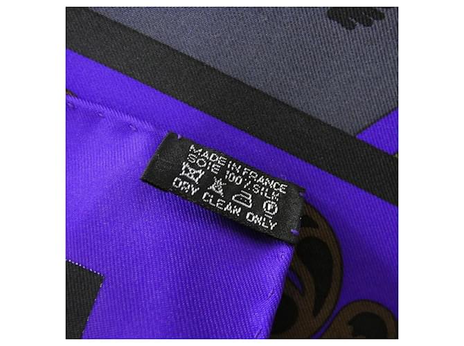 Hermès Foulard Hermes GEOMETRIE CRETOISE Rosso Bordò Porpora - vista 4