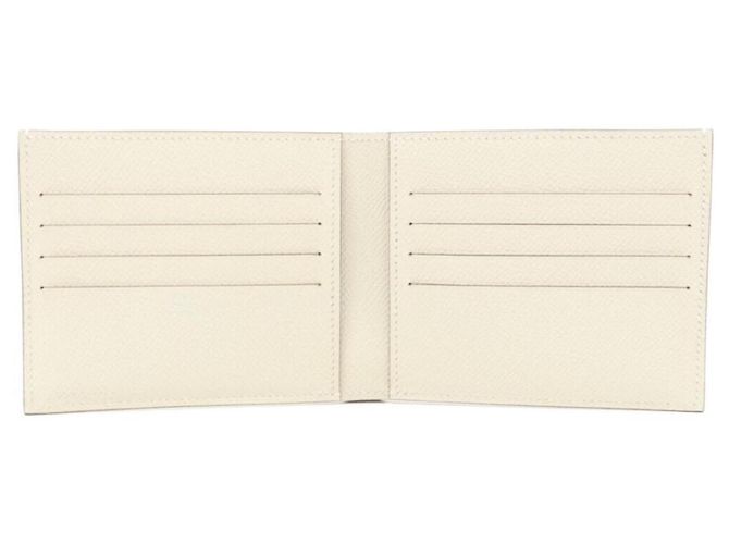Silk In Hermès Hermes PEGASE Citizen Twill Compact Billfold Bianco - vista 2