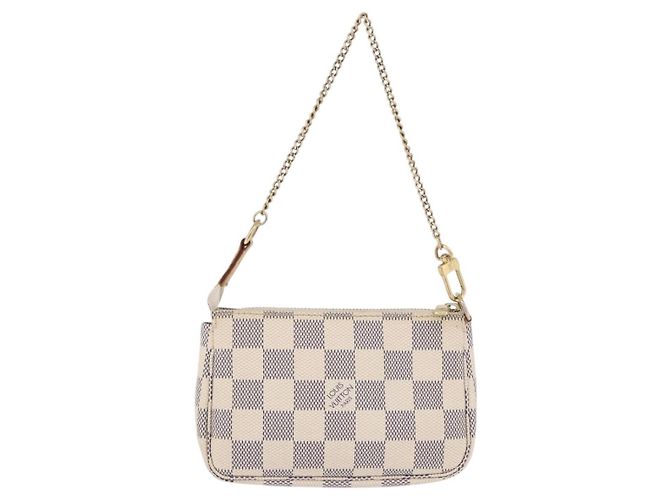 Louis Vuitton Mini pochette accessoires Damier Canvas Mini Beige - vista 2