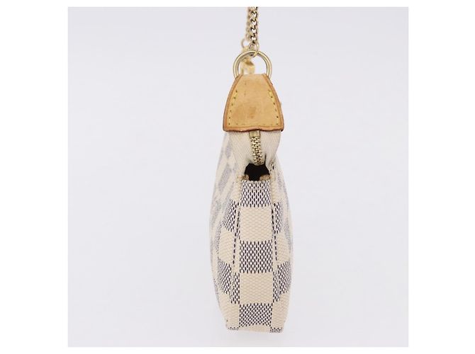 Louis Vuitton Mini pochette accessoires Damier Canvas Mini Beige - vista 3