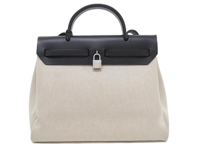 Hermès Borsa Hermes Herbag PM 034409CB Nero - vista 2