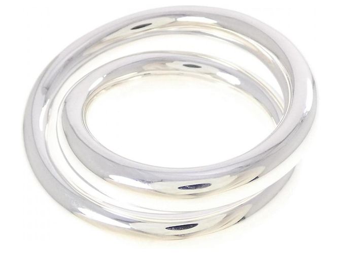 Ring Hermès Anello a Fascia Vertige Hermes Argento - vista 3