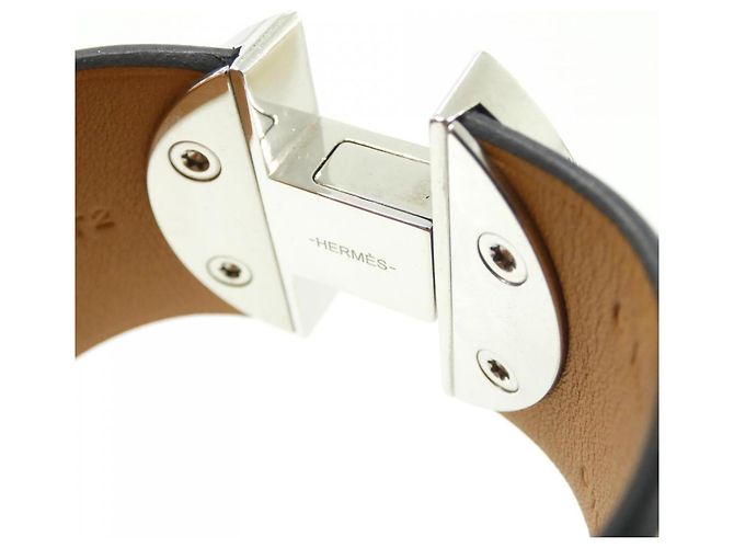 Hermès Pulsera de dijes Hermes Negro Plata - vista 4