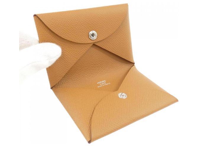 Hermès Hermes Calvi Visitenkartenetui Braun - Ansicht 2