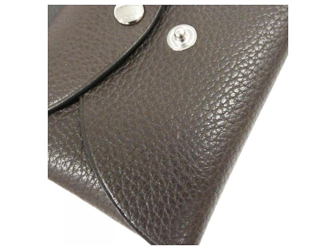 Hermès Hermes Calvi Duo Münzbeutel Braun - Ansicht 4