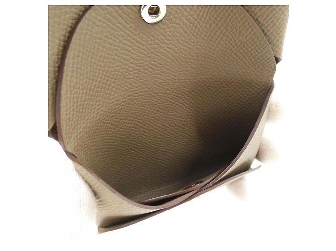 Hermès Monedero Hermes Calvi Duo Gris pardo - vista 3