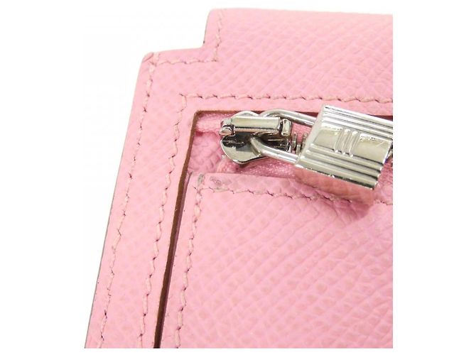 Hermès Cartera compacta Hermes Kelly Pocket Rosa - vista 4