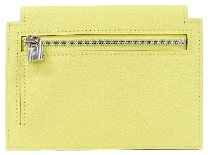 Hermès Cartera compacta Hermes Kelly Pocket Amarillo - vista 2