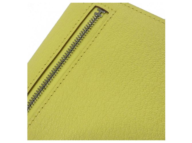Hermès Cartera compacta Hermes Kelly Pocket Amarillo - vista 3