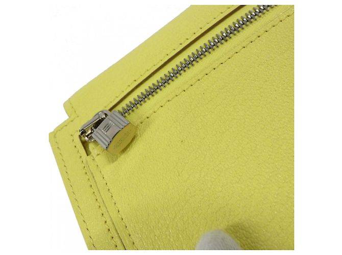 Hermès Cartera compacta Hermes Kelly Pocket Amarillo - vista 4