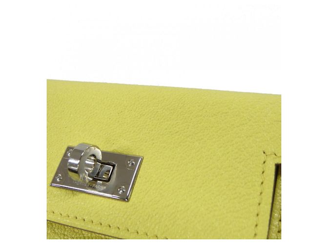 Hermès Cartera compacta Hermes Kelly Pocket Amarillo - vista 6