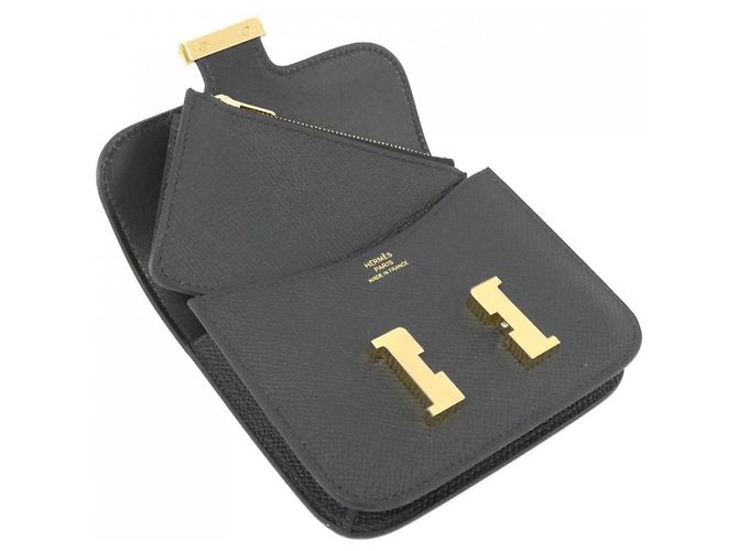 Hermès Cartera Hermes Constance Slim 082060CC Negro - vista 4