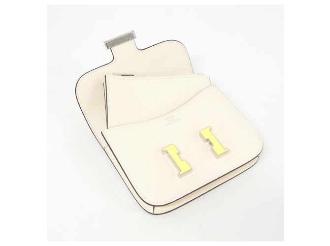 Hermès Cartera Hermes Constance Slim 082499CK Blanco - vista 4