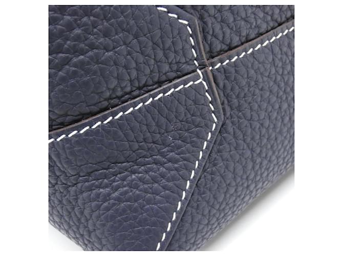 Hermès Borsa Hermes Double Sens 45cm Blu Taupe - vista 3