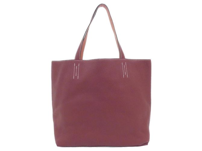 Hermès Hermes Double Sens Handtasche Rot - Ansicht 2