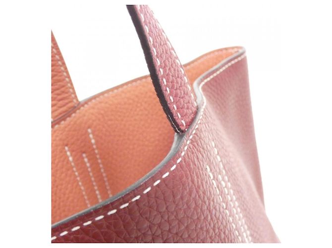 Hermès Hermes Double Sens Handtasche Rot - Ansicht 5