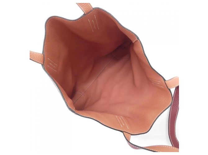 Hermès Hermes Double Sens Handtasche Rot - Ansicht 6