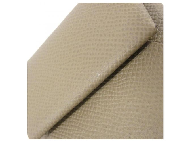 Hermès Portamonete Hermes Bastia in Etoupe Gray Taupe - vista 3
