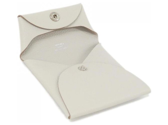 Hermès Monedero Hermes Bastia Beige - vista 3