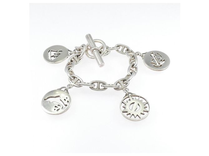 Pulsera con dije Hallmark Hermès Plata - vista 3