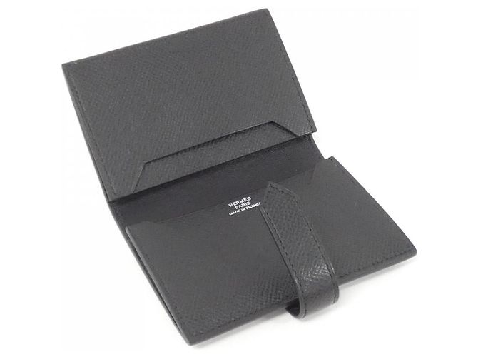 Hermès Hermes Bearn Card Case in Black Epsom Leather - view 5